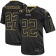 Hommes Nike New Orleans Saints # 22 Mark Ingram Élite Lights Out noir NFL Maillot Magasin