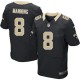 Hommes Nike New Orleans Saints # 8 Archie Manning élite noir équipe NFL Maillot Magasin de couleur