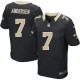 Hommes Nike New Orleans Saints # 7 Morten Andersen élite noir équipe NFL Maillot Magasin de couleur