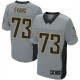 Men Nike New Orleans Saints &73 Jahri Evans Elite Grey Shadow NFL Jersey