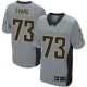 Hommes Nike New Orleans Saints # 73 yaoui Evans élite gris ombre NFL Maillot Magasin