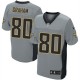 Men Nike New Orleans Saints &80 Jimmy Graham Elite Grey Shadow NFL Jersey