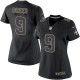 Femmes Nike New Orleans Saints # 9 Drew Brees Élite Noir Impact NFL Maillot Magasin