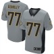 Men Nike New Orleans Saints &77 Brodrick Bunkley Elite Grey Shadow NFL Jersey