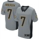 Men Nike New Orleans Saints &7 Morten Andersen Elite Grey Shadow NFL Jersey