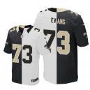 Men Nike New Orleans Saints &73 Jahri Evans Elite Team/Road Two Tone NFL Jersey
