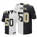 Men Nike New Orleans Saints &50 Curtis Lofton Elite Team/Road Two Tone NFL Jersey