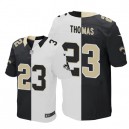 Men Nike New Orleans Saints &23 Pierre Thomas Elite Team/Road Two Tone NFL Jersey
