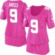 Women Nike New Orleans Saints &9 Drew Brees Elite Pink Breast Cancer Awareness NFL Jersey