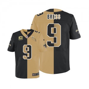 Hommes Nike New Orleans Saints # 9 Drew Brees Élite Team/remplaçant deux ton C Patch NFL Maillot Magasin Hommes Nike New Orleans Saints # 9 Drew Brees Élite Team/remplaçant deux ton C Patch NFL Maillot Magasin