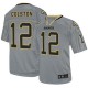 Men Nike New Orleans Saints &12 Marques Colston Elite Lights Out Grey NFL Jersey