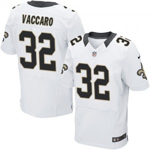 Hommes Nike New Orleans Saints # 32 Kenny Vaccaro Élite blanc NFL Maillot Magasin