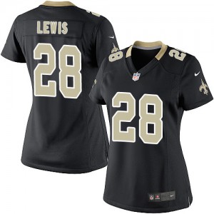 Femmes Nike New Orleans Saints # 28 Keenan Lewis élite noir équipe NFL Maillot Magasin de couleur