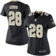 Women Nike New Orleans Saints &28 Keenan Lewis Elite Black Team Color NFL Jersey