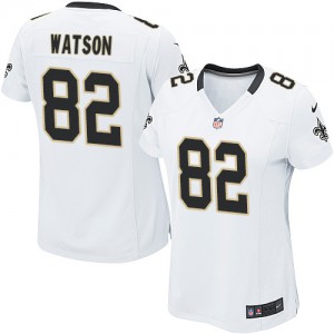 Femmes Nike New Orleans Saints # 82 Benjamin Watson Élite blanc NFL Maillot Magasin