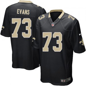 Jeunesse Nike New Orleans Saints # 73 yaoui Evans élite équipe noir couleur NFL Maillot Magasin