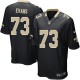 Youth Nike New Orleans Saints &73 Jahri Evans Elite Black Team Color NFL Jersey
