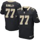 Men Nike New Orleans Saints &77 Brodrick Bunkley Elite Black Team Color NFL Jersey