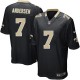 Youth Nike New Orleans Saints &7 Morten Andersen Elite Black Team Color NFL Jersey