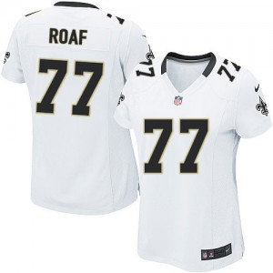 Femmes Nike New Orleans Saints # 77 Willie Roaf Élite blanc NFL Maillot Magasin