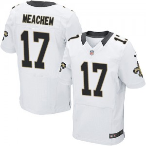 Hommes Nike New Orleans Saints # 17 Robert Meachem Élite blanc NFL Maillot Magasin