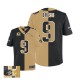 Men Nike New Orleans Saints &9 Drew Brees Elite Team/Alternate Two Tone C Patch Autographed NFL Jersey