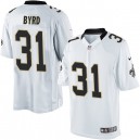 Youth Nike New Orleans Saints &31 Jairus Byrd Elite White NFL Jersey