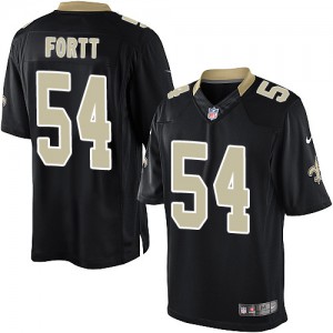 Jeunesse Nike New Orleans Saints # Khairi 54 fort Élite équipe noir couleur NFL Maillot Magasin