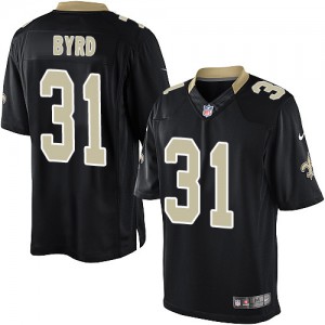 Jeunesse Nike New Orleans Saints # 31 Jairus Byrd élite équipe noir couleur NFL Maillot Magasin