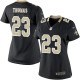 Women Nike New Orleans Saints &23 Pierre Thomas Elite Black Team Color NFL Jersey