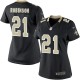 Women Nike New Orleans Saints &21 Patrick Robinson Elite Black Team Color NFL Jersey