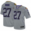 Men Nike Baltimore Ravens &27 Ray Rice Elite Lights Out Grey NFL Jersey