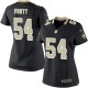 Women Nike New Orleans Saints &54 Khairi Fortt Elite Black Team Color NFL Jersey