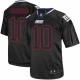 Men Nike New York Giants &10 Eli Manning Elite Lights Out Black NFL Jersey