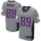 Men Nike New York Giants &89 Mark Bavaro Elite Grey Shadow NFL Jersey