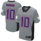 Men Nike New York Giants &10 Eli Manning Elite Grey Shadow NFL Jersey