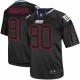 Hommes Nike New York Giants # 90 Jason Pierre-Paul Élite Lights Out noir NFL Maillot Magasin