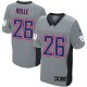 Men Nike New York Giants &26 Antrel Rolle Elite Grey Shadow NFL Jersey