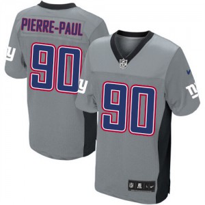 Hommes Nike New York Giants # 90 Jason Pierre-Paul Élite gris ombre NFL Maillot Magasin Hommes Nike New York Giants # 90 Jason Pierre-Paul Élite gris ombre NFL Maillot Magasin