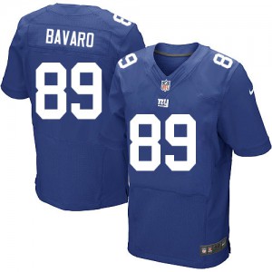 Hommes Nike New York Giants # 89 marque Bavaro Élite bleu Royal équipe NFL Maillot Magasin de couleur