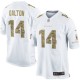 Men Nike Cincinnati Bengals &14 Andy Dalton Elite White Salute to Service NFL Jersey