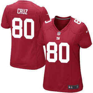 Femmes Nike New York Giants # 80 Victor Cruz Élite rouge alternent NFL Maillot Magasin