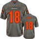 Men Nike Cincinnati Bengals &18 A.J. Green Elite Grey Vapor NFL Jersey
