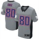 Youth Nike New York Giants &80 Victor Cruz Elite Grey Shadow NFL Jersey