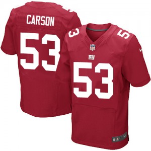 Hommes Nike New York Giants # 53 Harry Carson élite rouge alternent NFL Maillot Magasin
