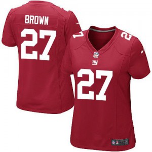 Femmes Nike New York Giants # 27 Brown Stevie élite rouge alternent NFL Maillot Magasin
