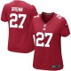 Women Nike New York Giants &27 Stevie Brown Elite Red Alternate NFL Jersey