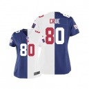 Women Nike New York Giants &80 Victor Cruz Elite Team/Road Two Tone NFL Jersey