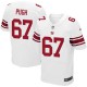 Men Nike New York Giants &67 Justin Pugh Elite White NFL Jersey
