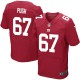 Men Nike New York Giants &67 Justin Pugh Elite Red Alternate NFL Jersey